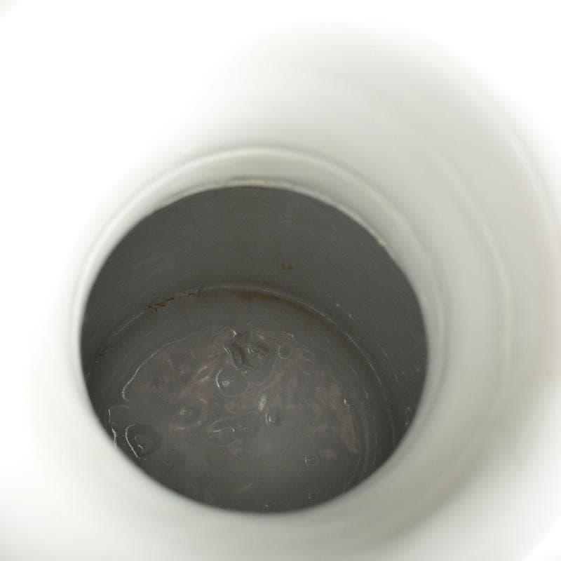 中国　大清康煕年製　緑釉粉彩　雲龍文瓶　V　5404A