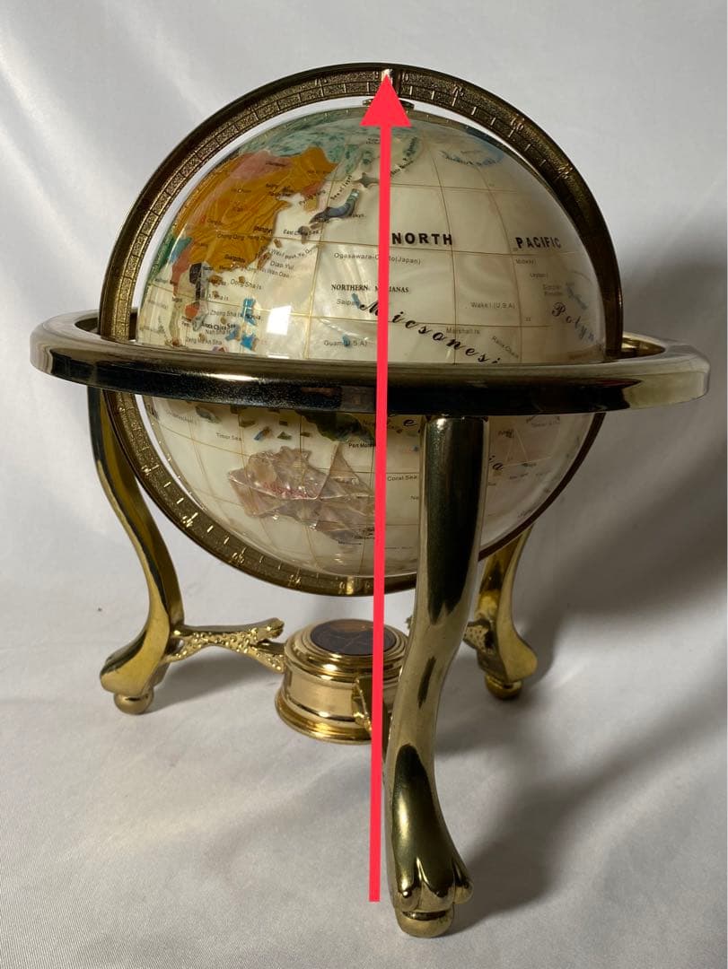 1155❣️ 天然石　地球儀　ヴィンテージ　風水