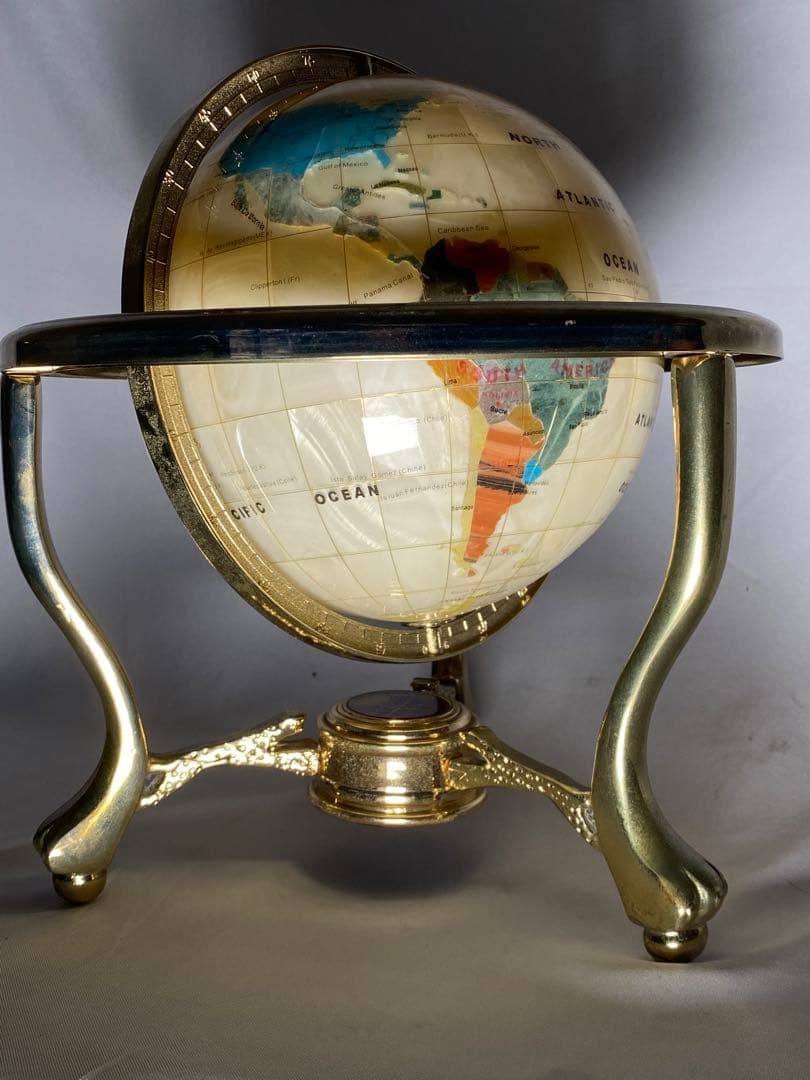 1155❣️ 天然石　地球儀　ヴィンテージ　風水