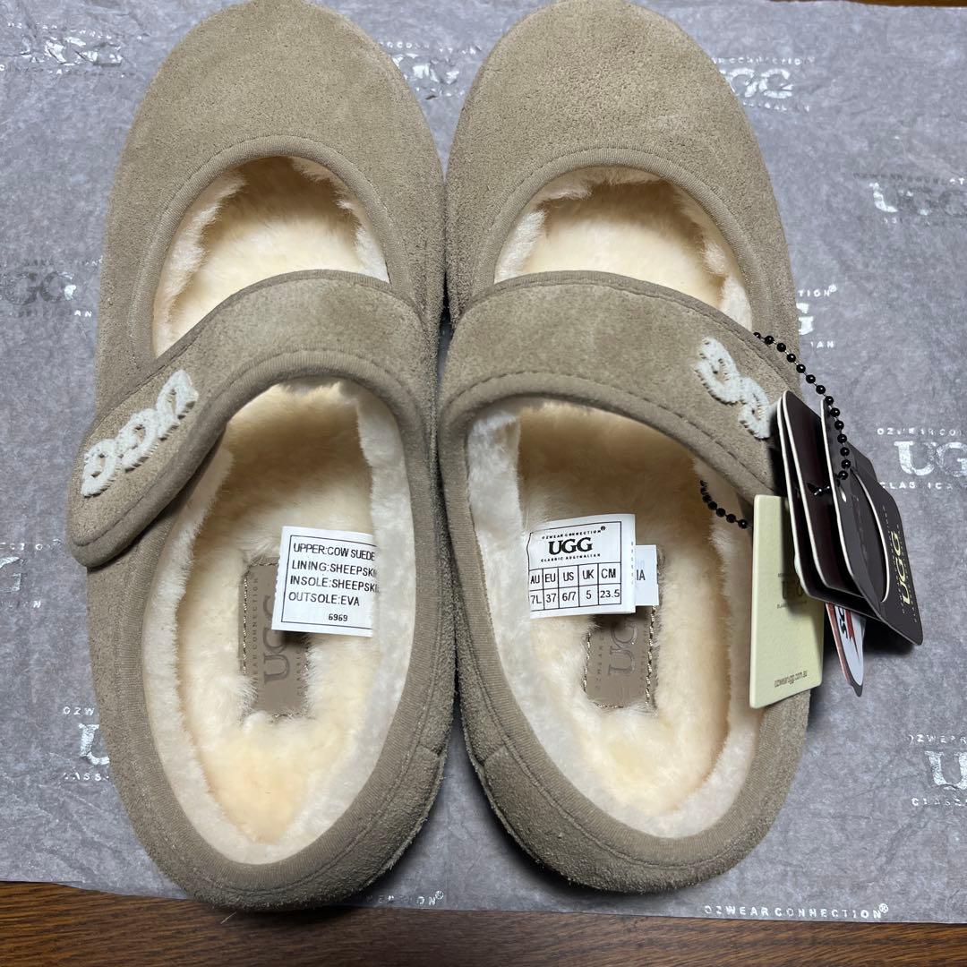 「最終値下げ」新品　UGGアグ　メリージェーン　ブラウン23.5