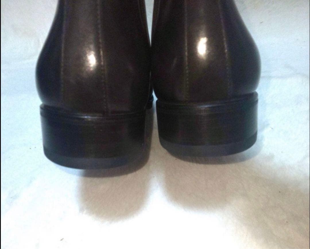 Santoni ダークブラウン サイドゴアブーツ　uk9