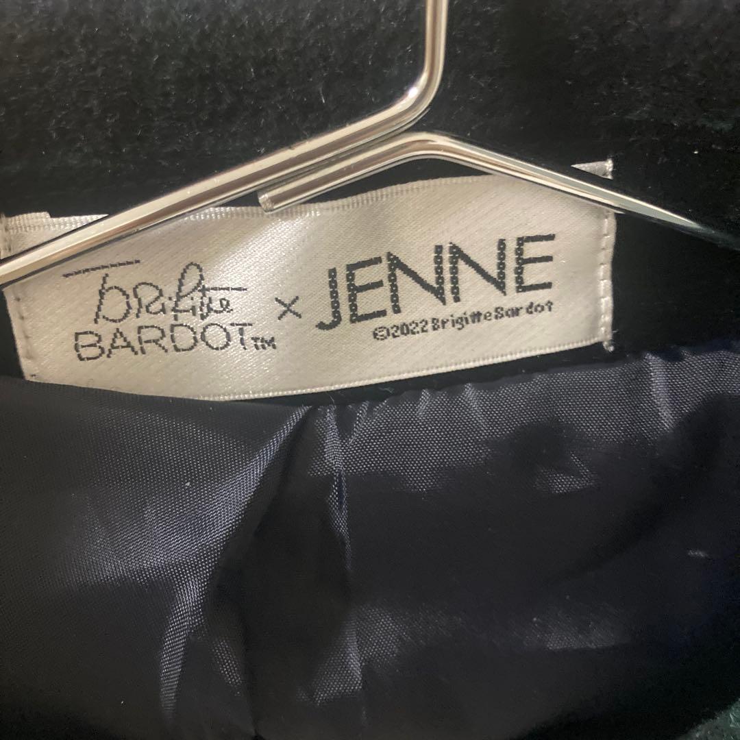 美品　JENNE ブリジット・バルドーコラボ タータン チェック ケープコート