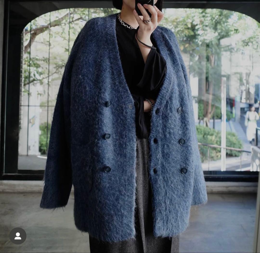 美品 RIM.ARK Double breasted knit C/D