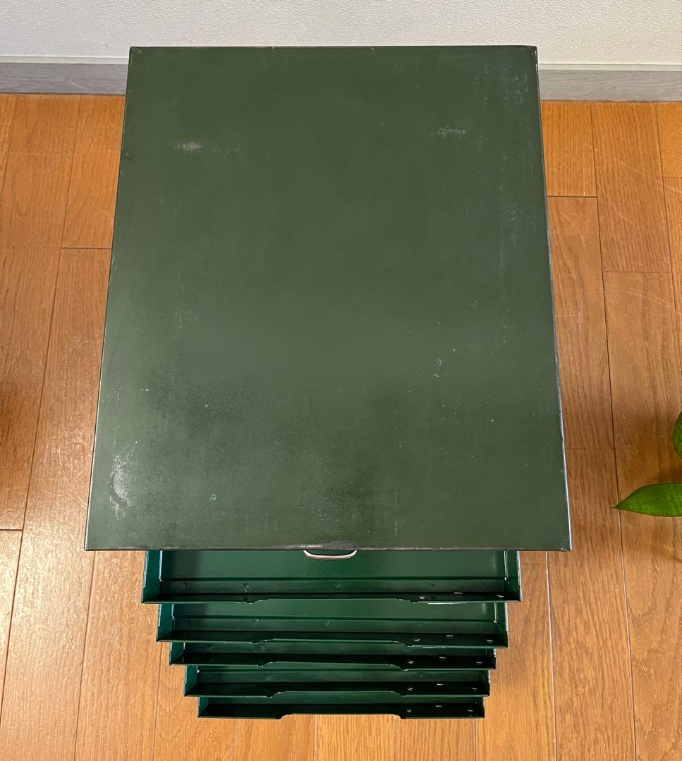 ヴィンテージ　WAKO スチールチェスト　シャッター　インダストリアル　工業系