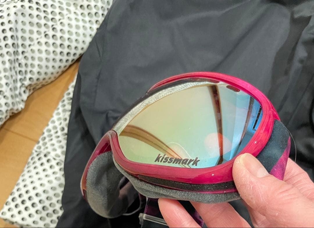 Hanson sports 上下(13号)手袋、kiss markゴーグル付き