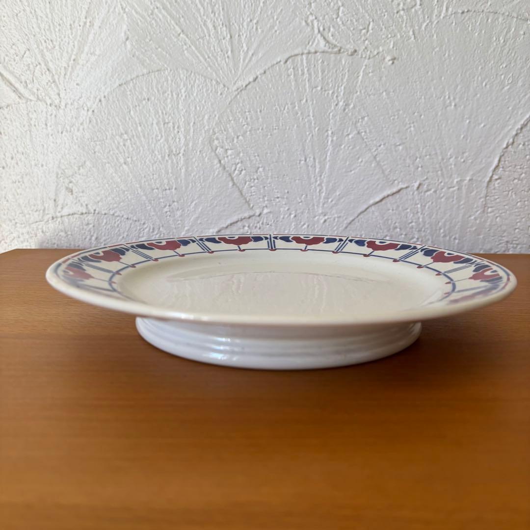 サルグミンヌ Ribecourt コンポティエ 花柄皿 ケーキ皿 アールデコ