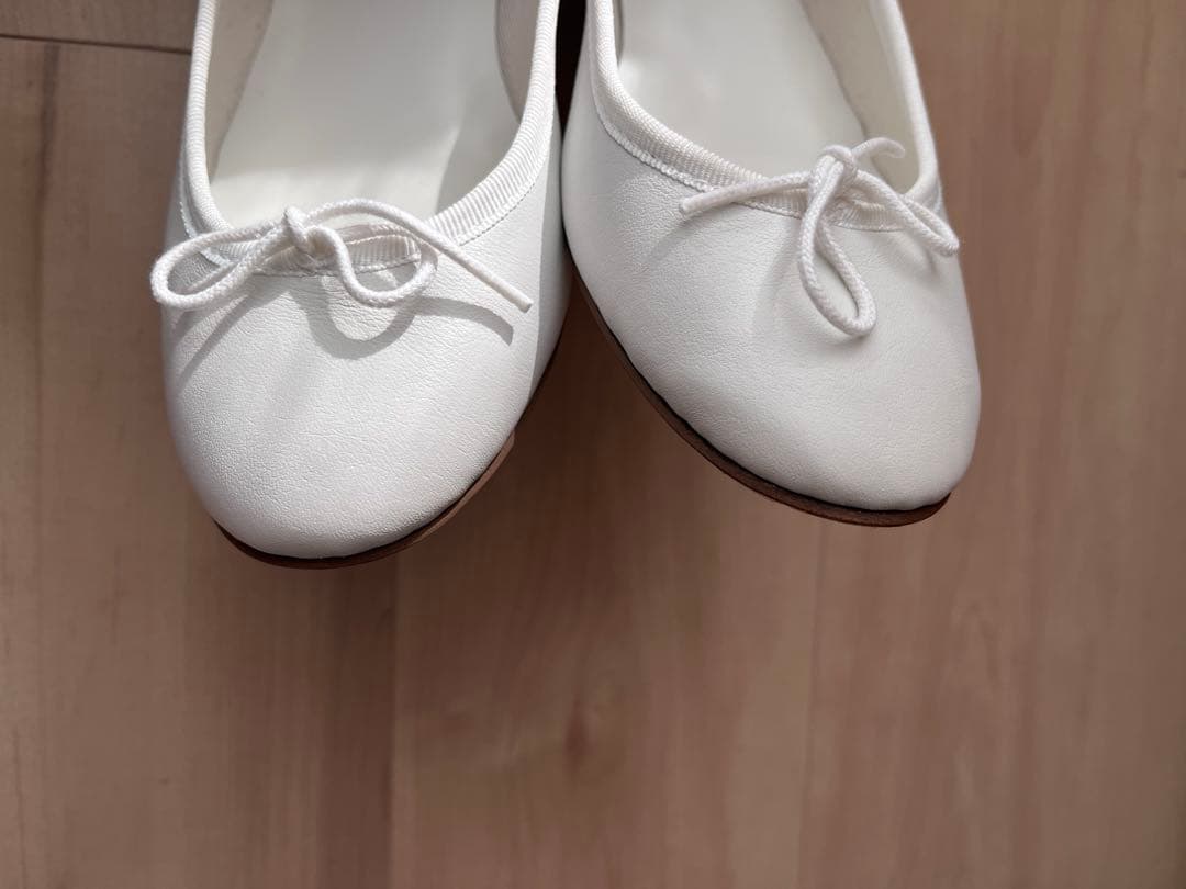 【新品未使用】Repetto ホワイトバレエシューズ 37