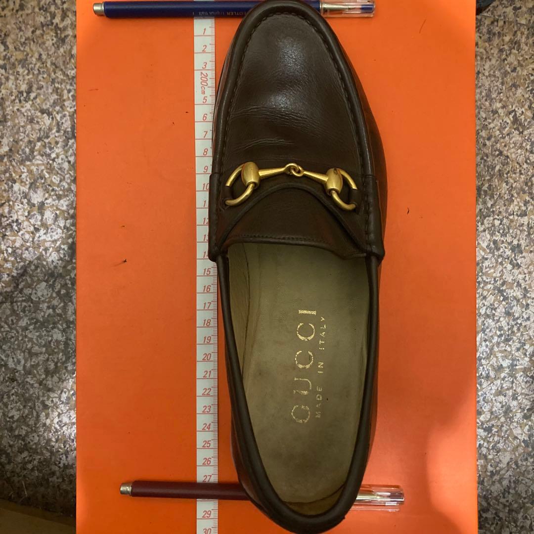 【メンテナンス済】GUCCI ホースビットローファー 茶 US7EEE