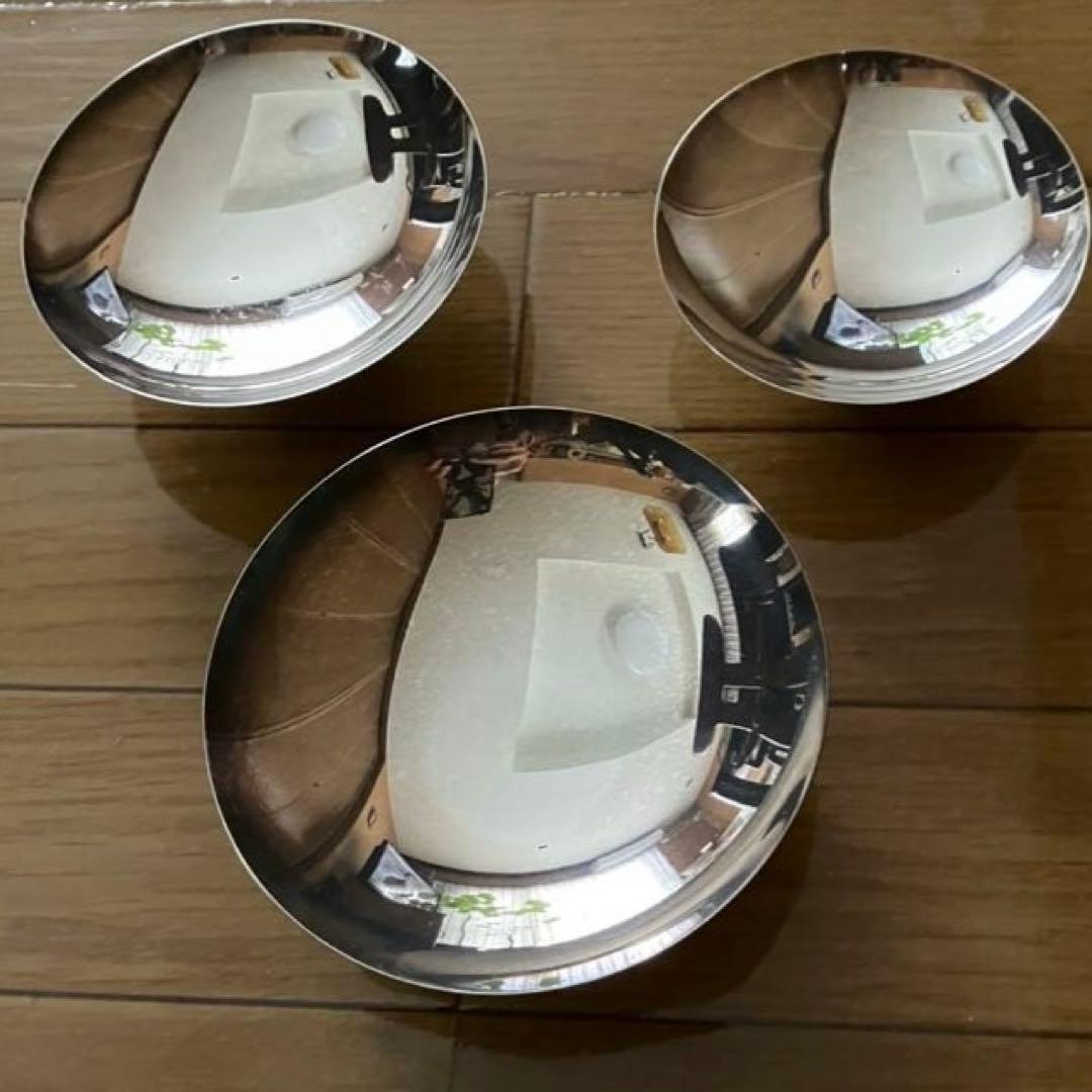 純銀　三ツ重　銀盃　銀杯　365g