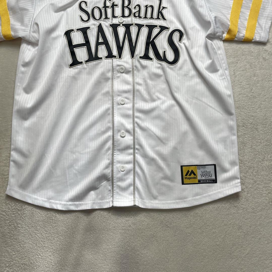 未使用に近い　Majestic ソフトバンクホークス　栗原選手　24 Lサイズ
