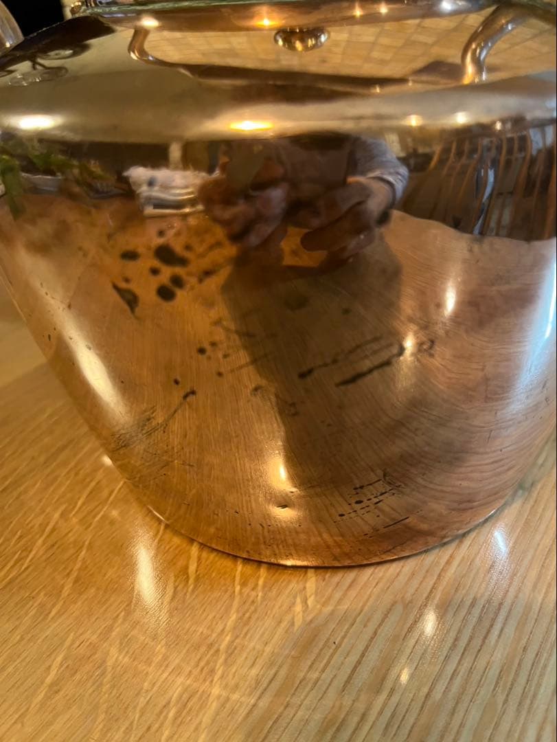 イギリス銅製クラシックティーケトル　アンティーク