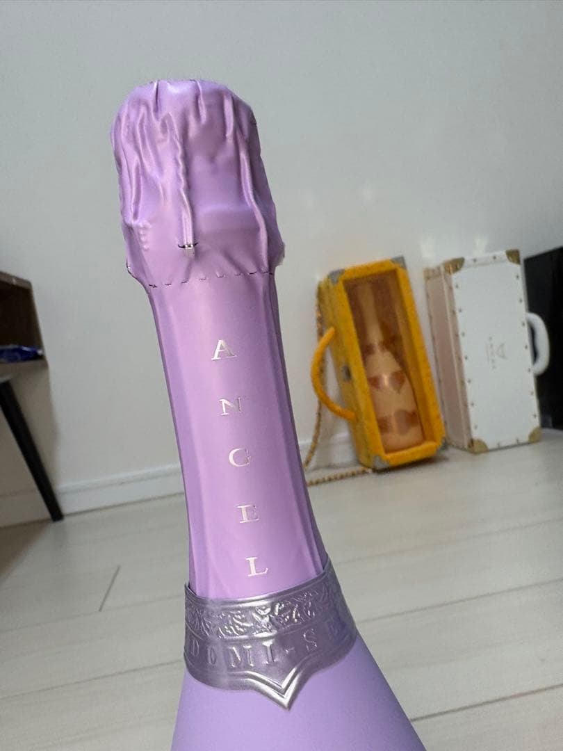 【新品】エンジェル シャンパン ドゥミセック ハロウィン限定パープル〈レザー〉