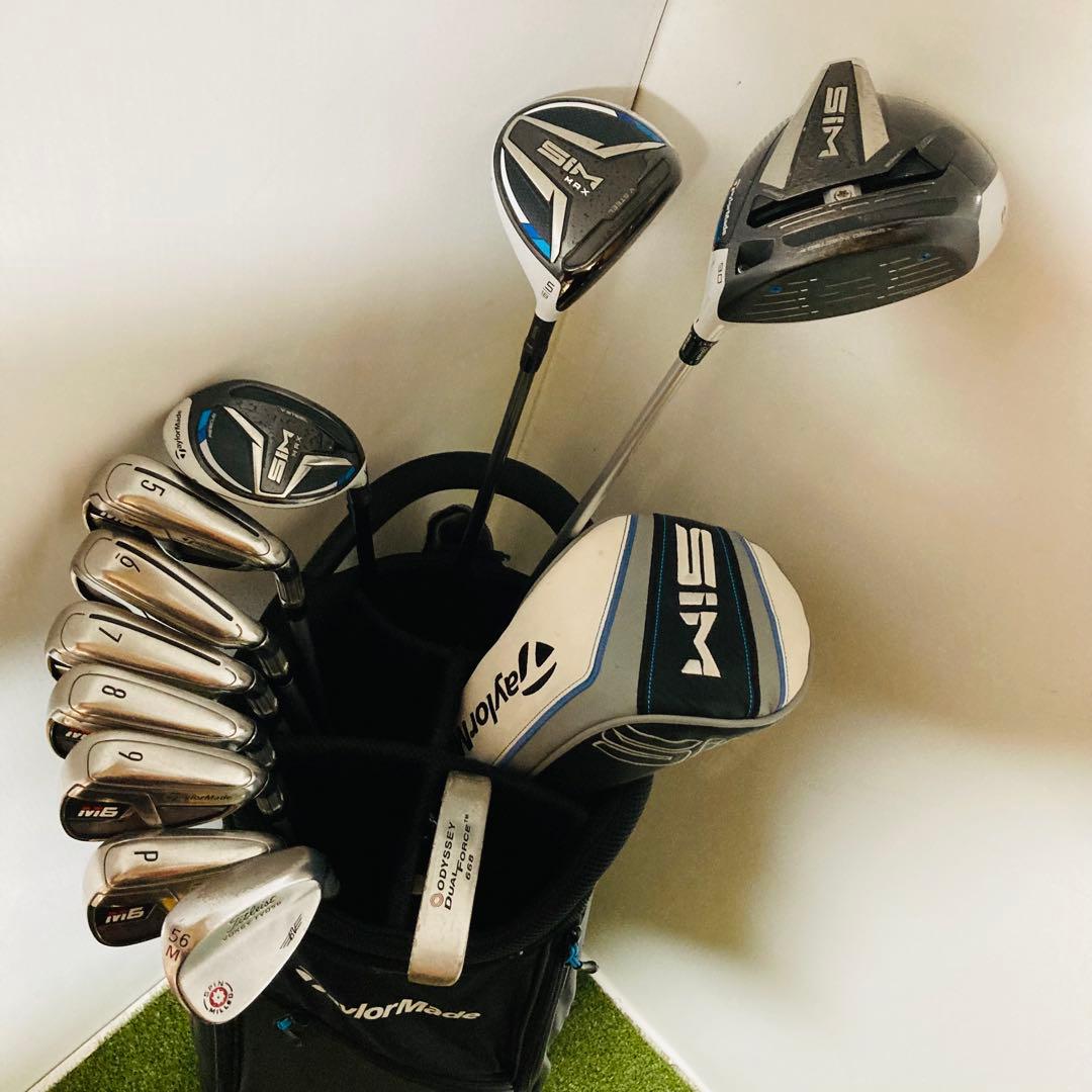 ぶっ飛び TaylorMade テーラーメイドSIM M6 メンズ ゴルフセット
