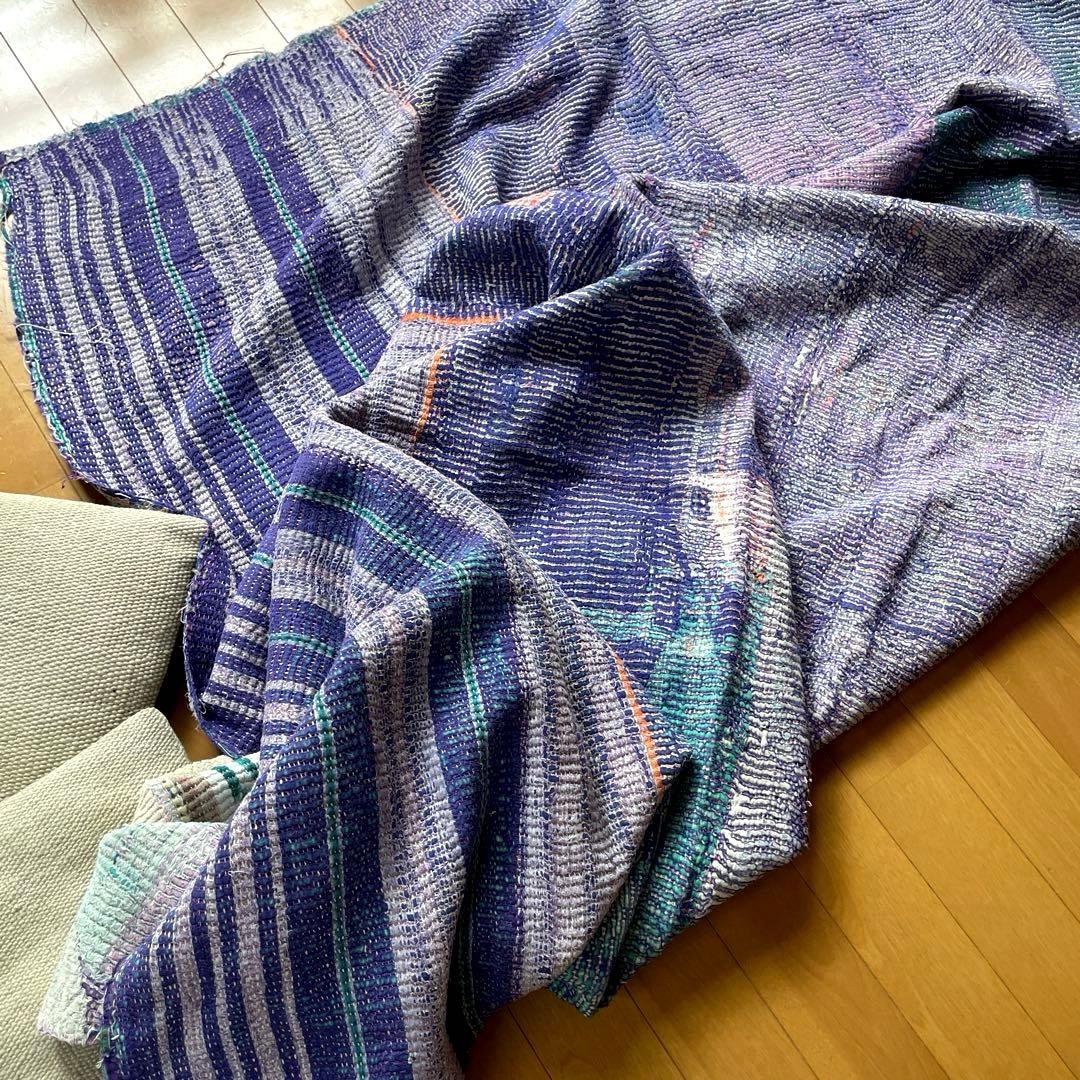 大判　138×200 インド　ヴィンテージカンタキルト　リバーシブル