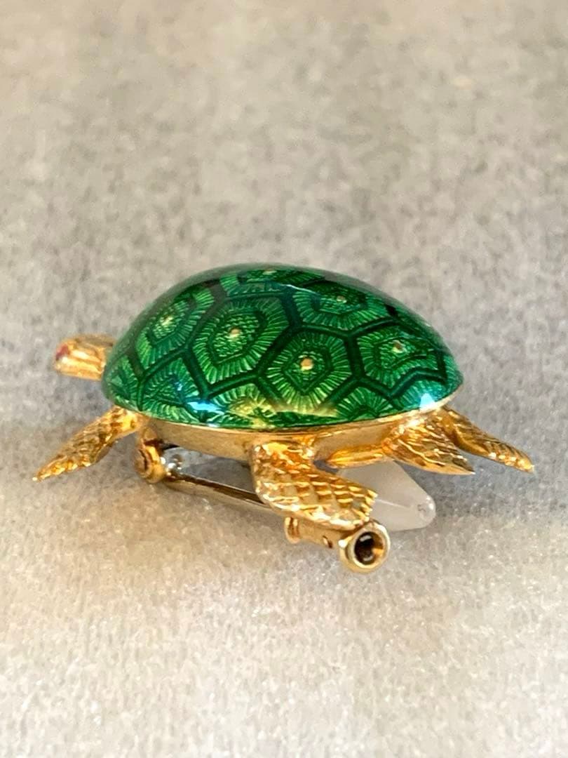 希少☆BOUCHERON☆ブシュロン 亀タートル ヘキサゴン　ブローチ