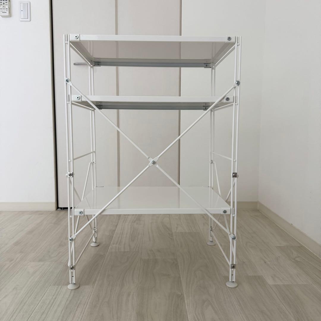 無印良品 スチールユニットシェルフ 小 ライトグレー