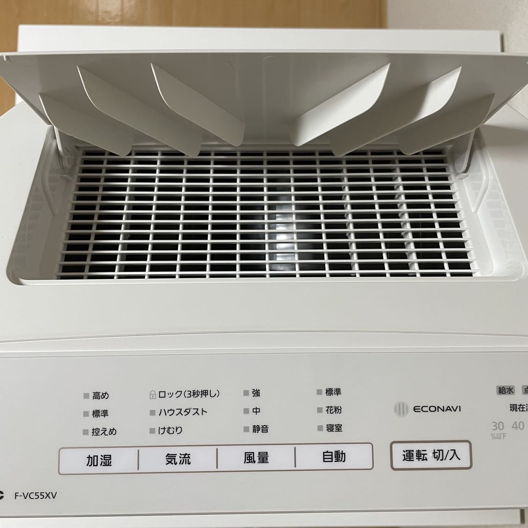 Panasonic 加湿 空気清浄機 F-VC55XV ホワイト