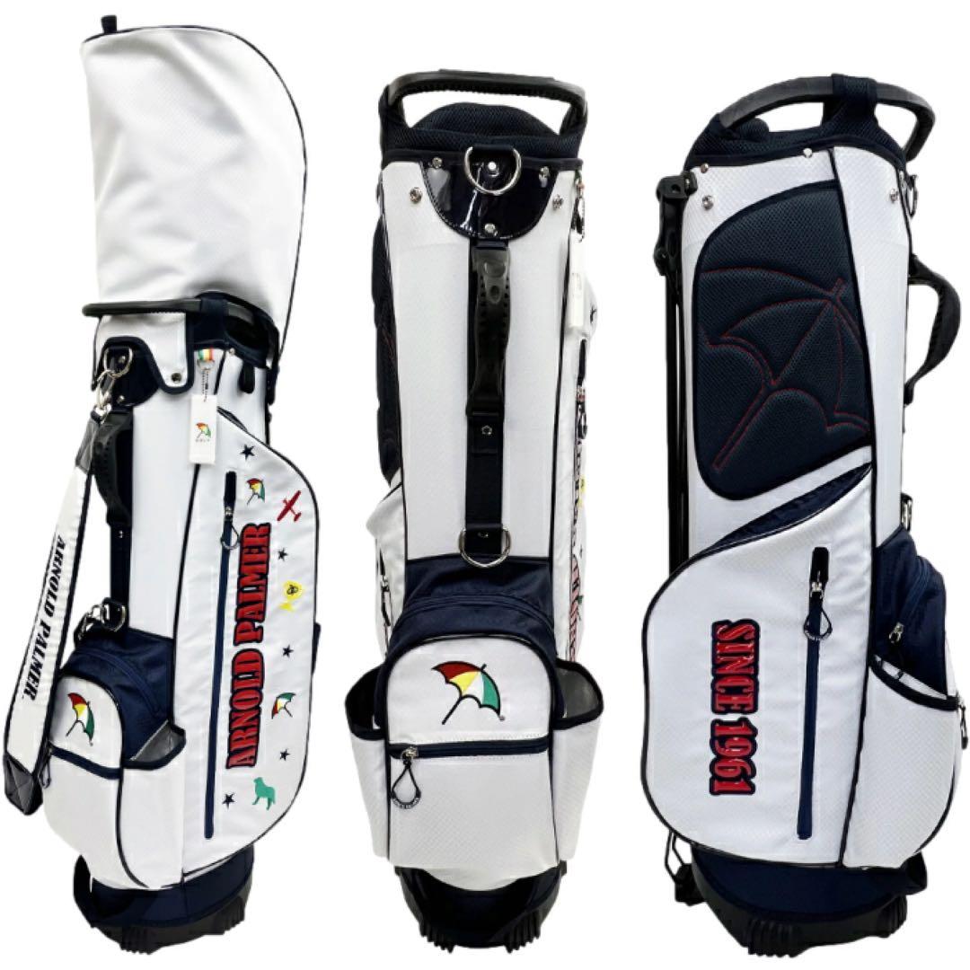【新品】アーノルドパーマー APCB-27S キャディバッグ 9.0型 ホワイト