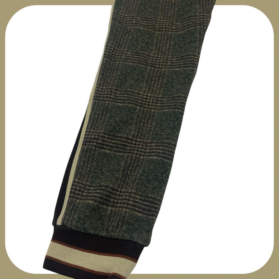【美品】DOLCE&GABBANA ロゴ パンツ 140 チェック柄　茶色