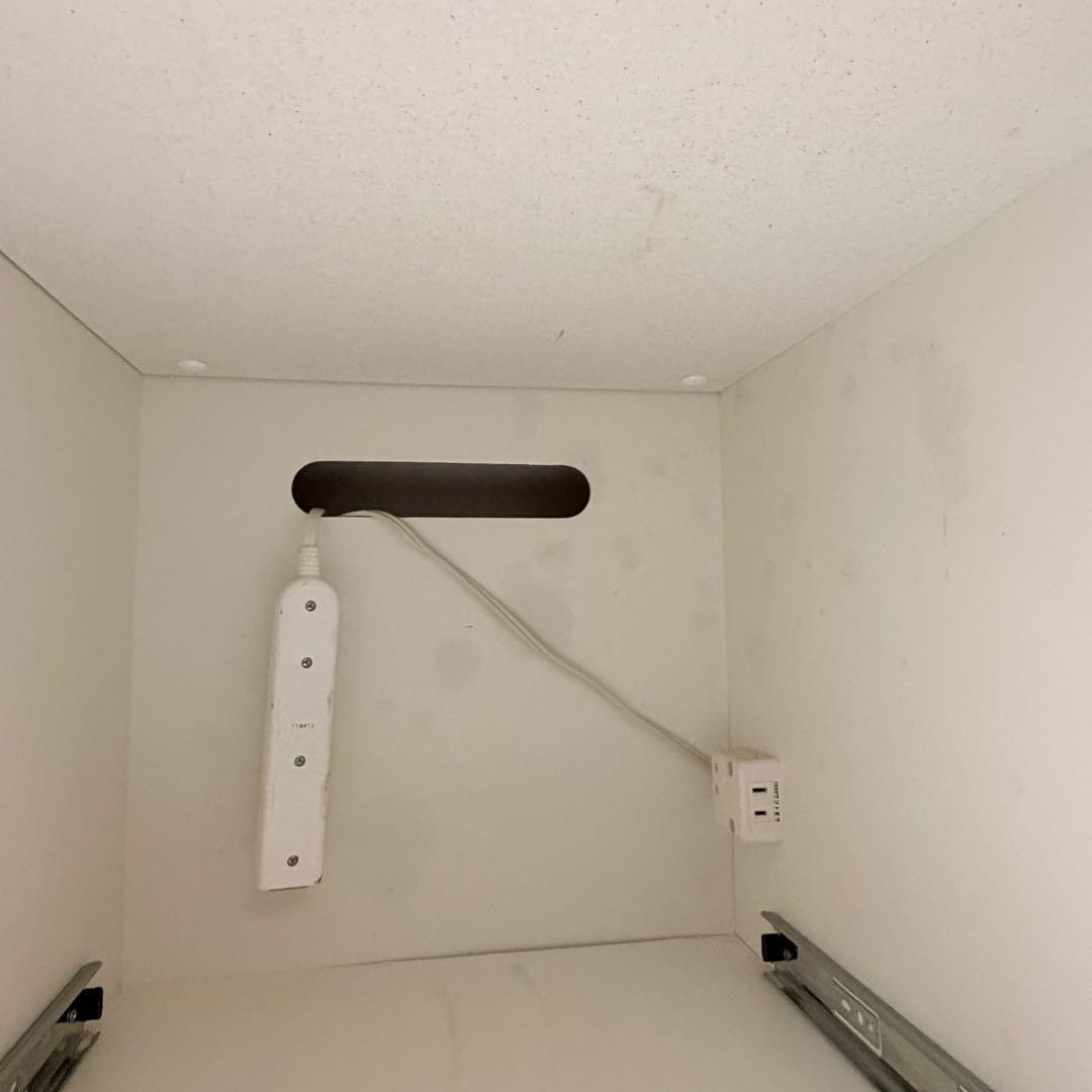 【引き取り限定】ニトリ カップボード シャロー 食器棚 木目 キッチンカウンター