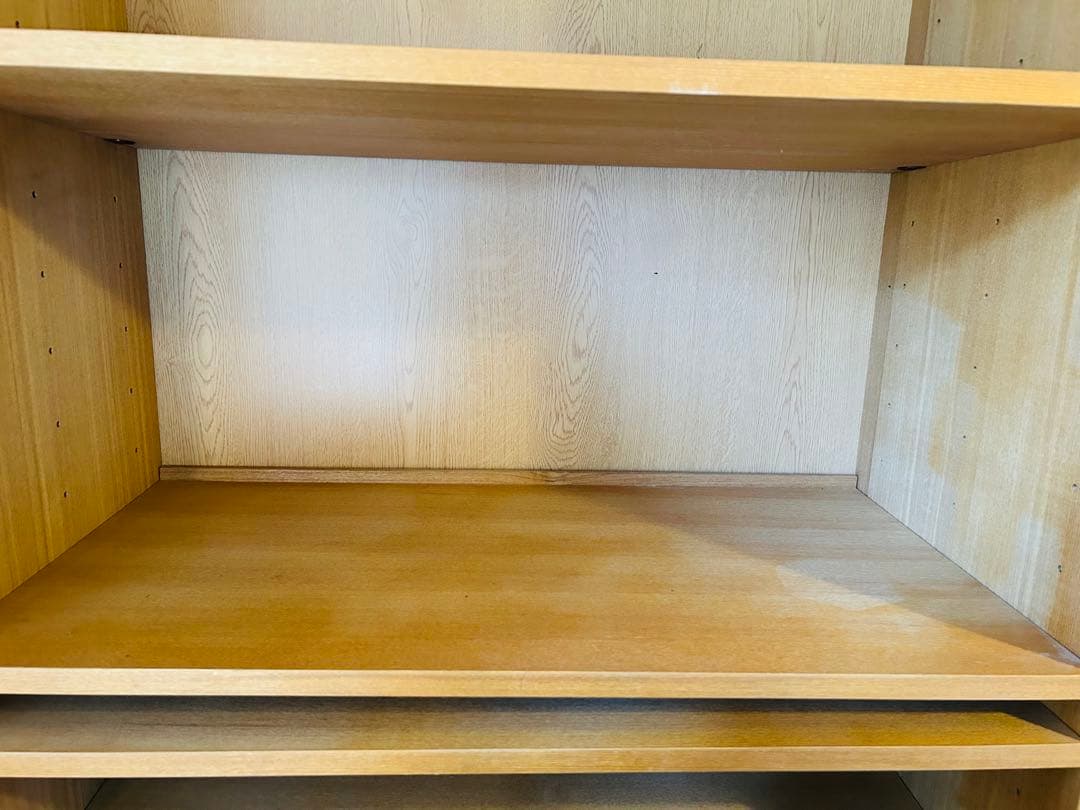 【メルカリ市価格】用途色々MUJIの棚 本棚食器棚 趣味の棚 棚板、カバー調整可