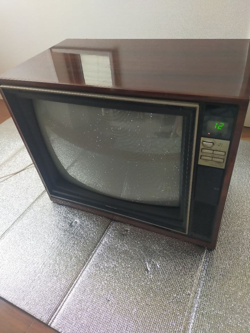 大幅値下☆ナショナルカラーテレビ/美品/当時物/昭和レトロ/音声映像OK/ 送込