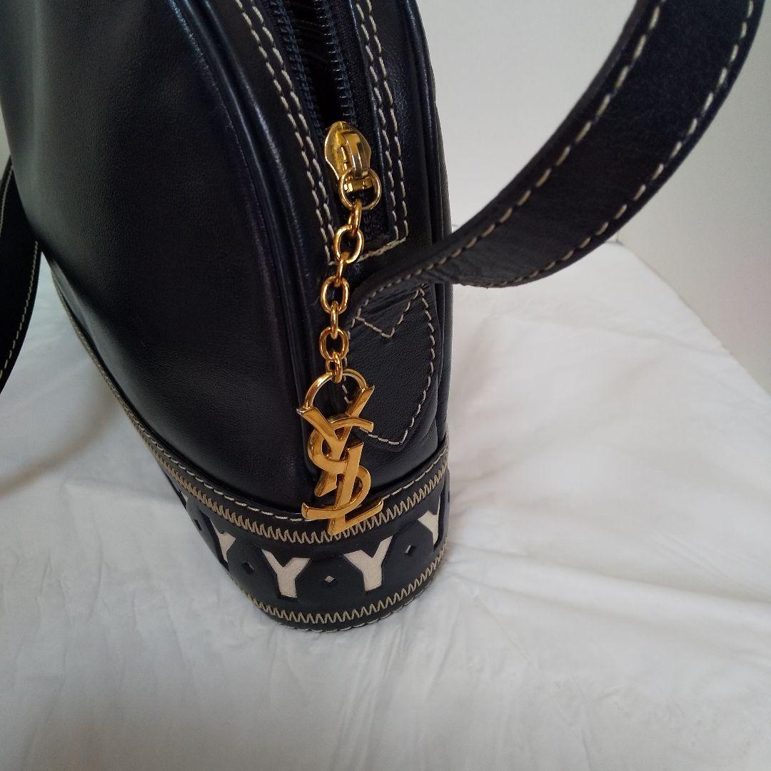 Yves Saint Laurent ネイビー ショルダーバッグ