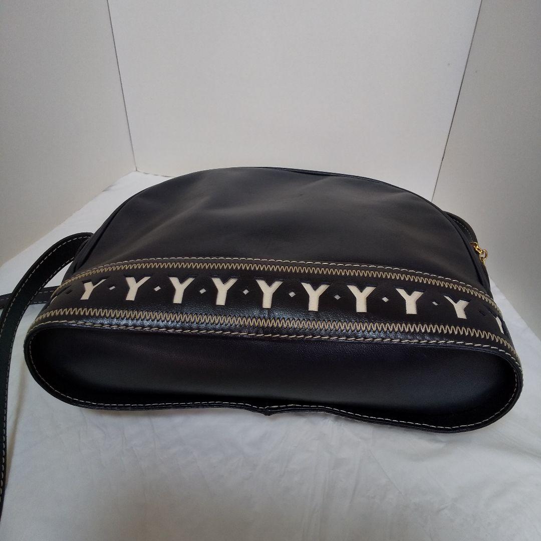 Yves Saint Laurent ネイビー ショルダーバッグ