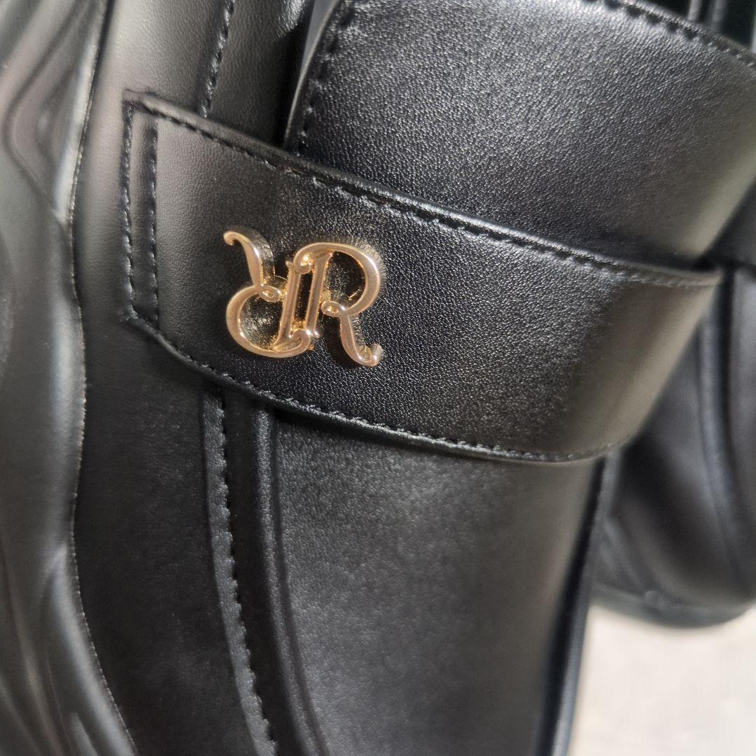 RANDA　ボリュームソールスニーカーライクローファー　ブラック　小さいサイズ