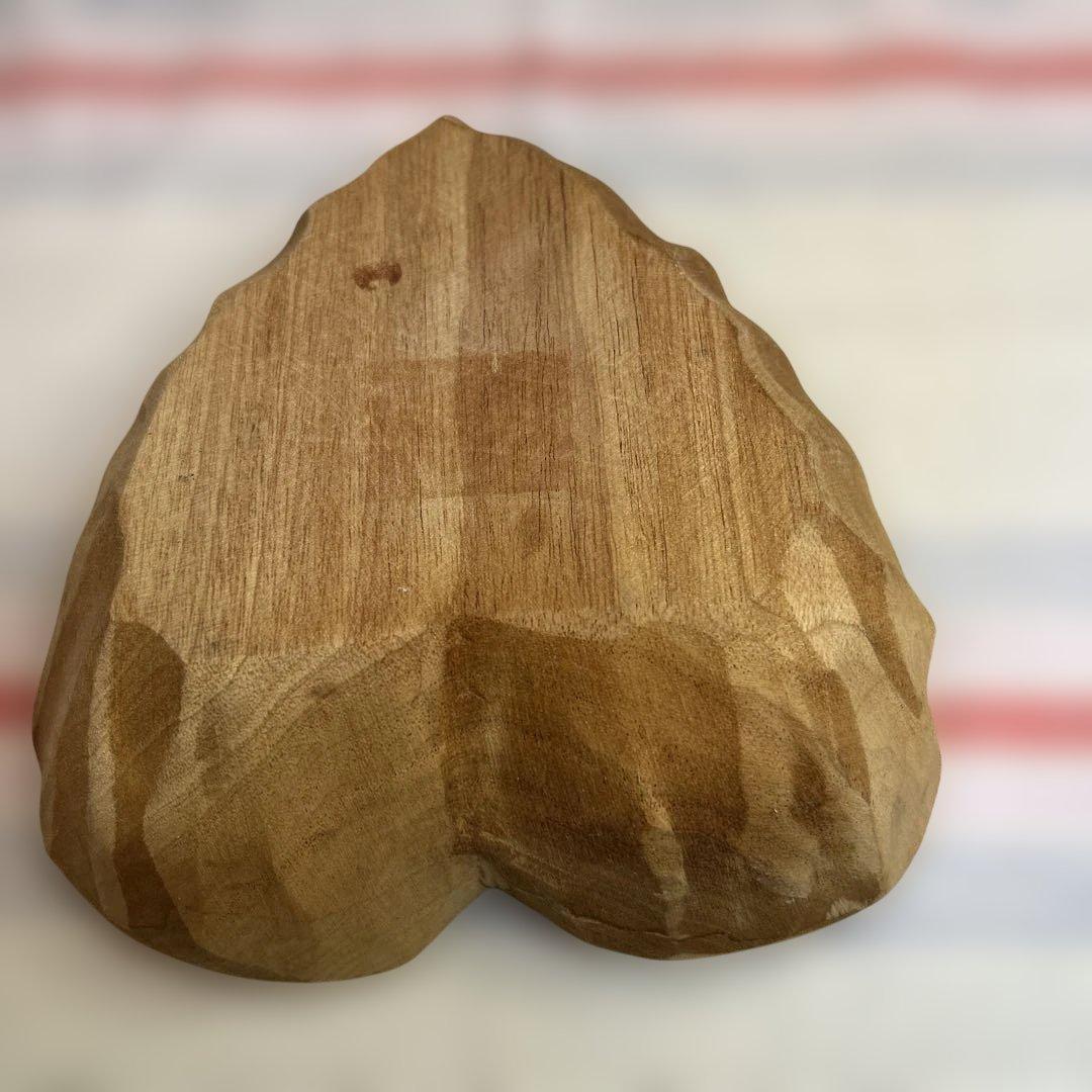 さくぱる様おまとめ2点専用出品（ハンドメイド木製手彫ハートのプレート他1点）