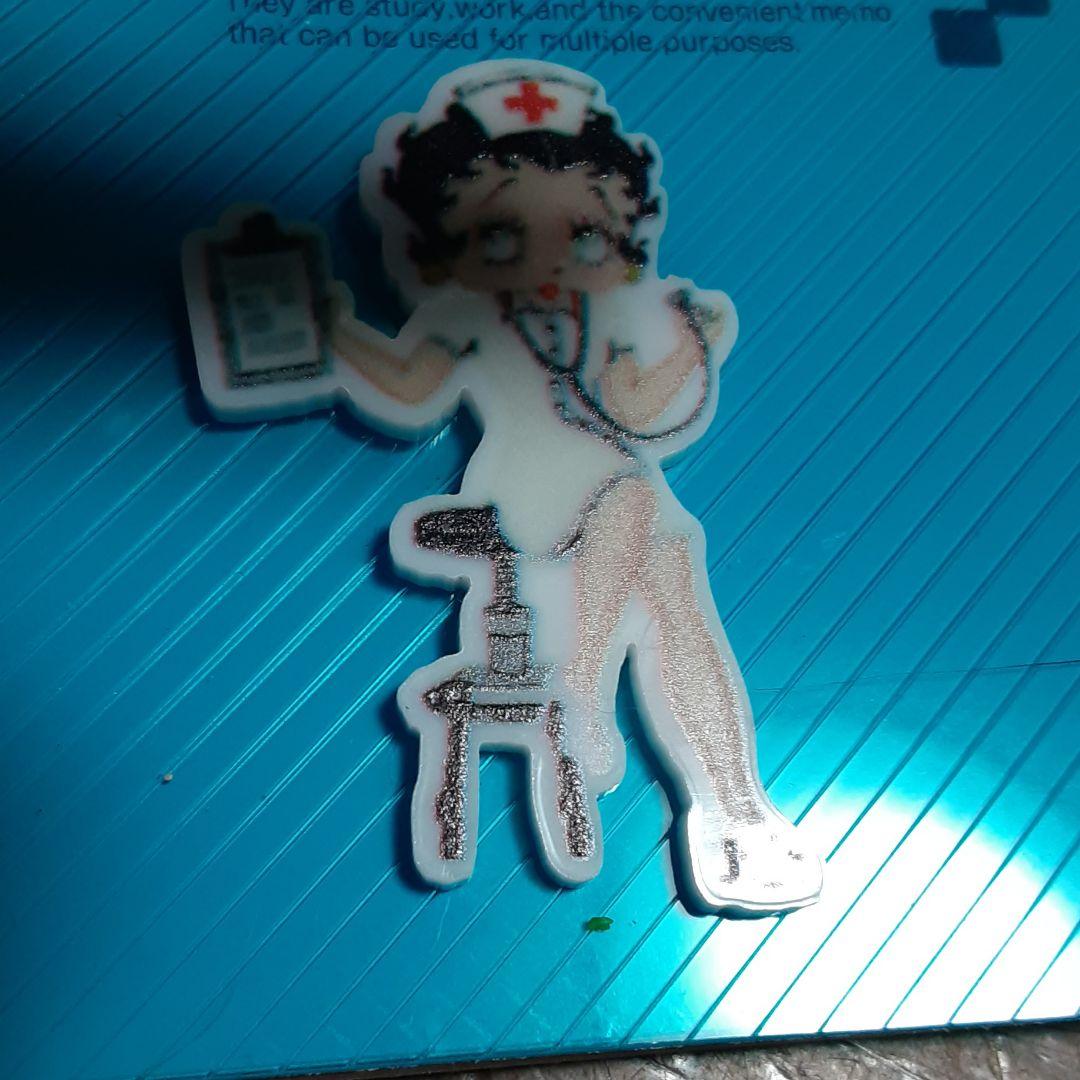 医療好き●新品　メモ帳ベティ看護婦さんブルー