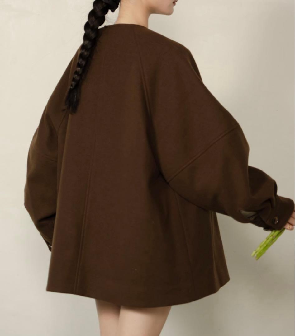 hinari ウェーブデザインミドルコート