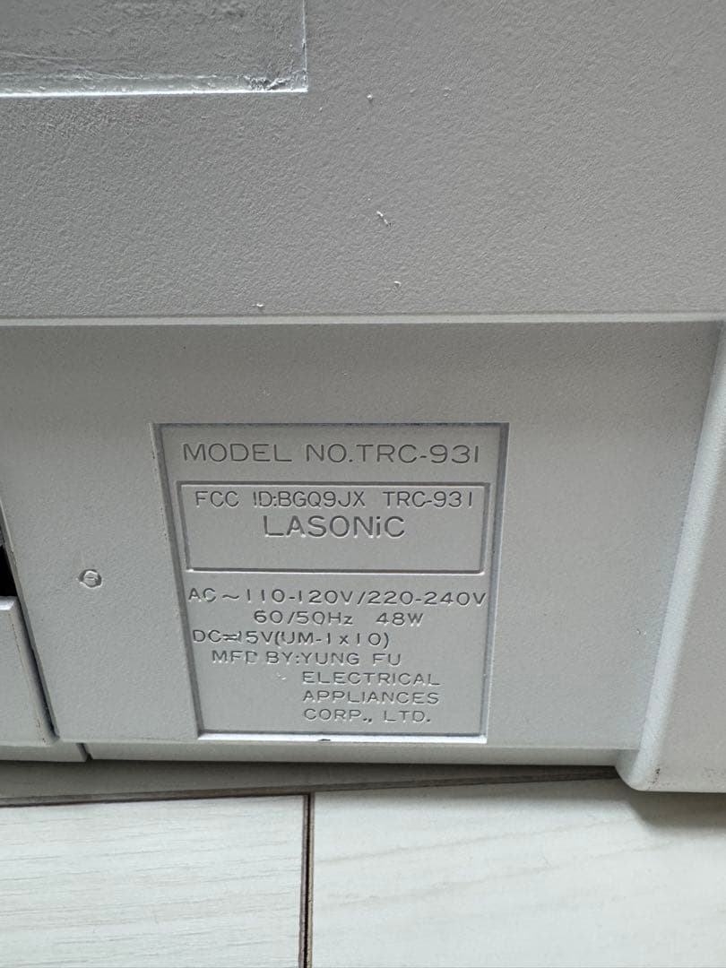 Lasonic × Mackdaddy 大型ラジカセ