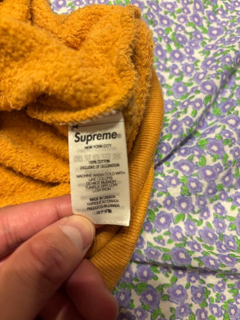 トップス Supreme Small Box L/S Tee \"Dark Orange\"