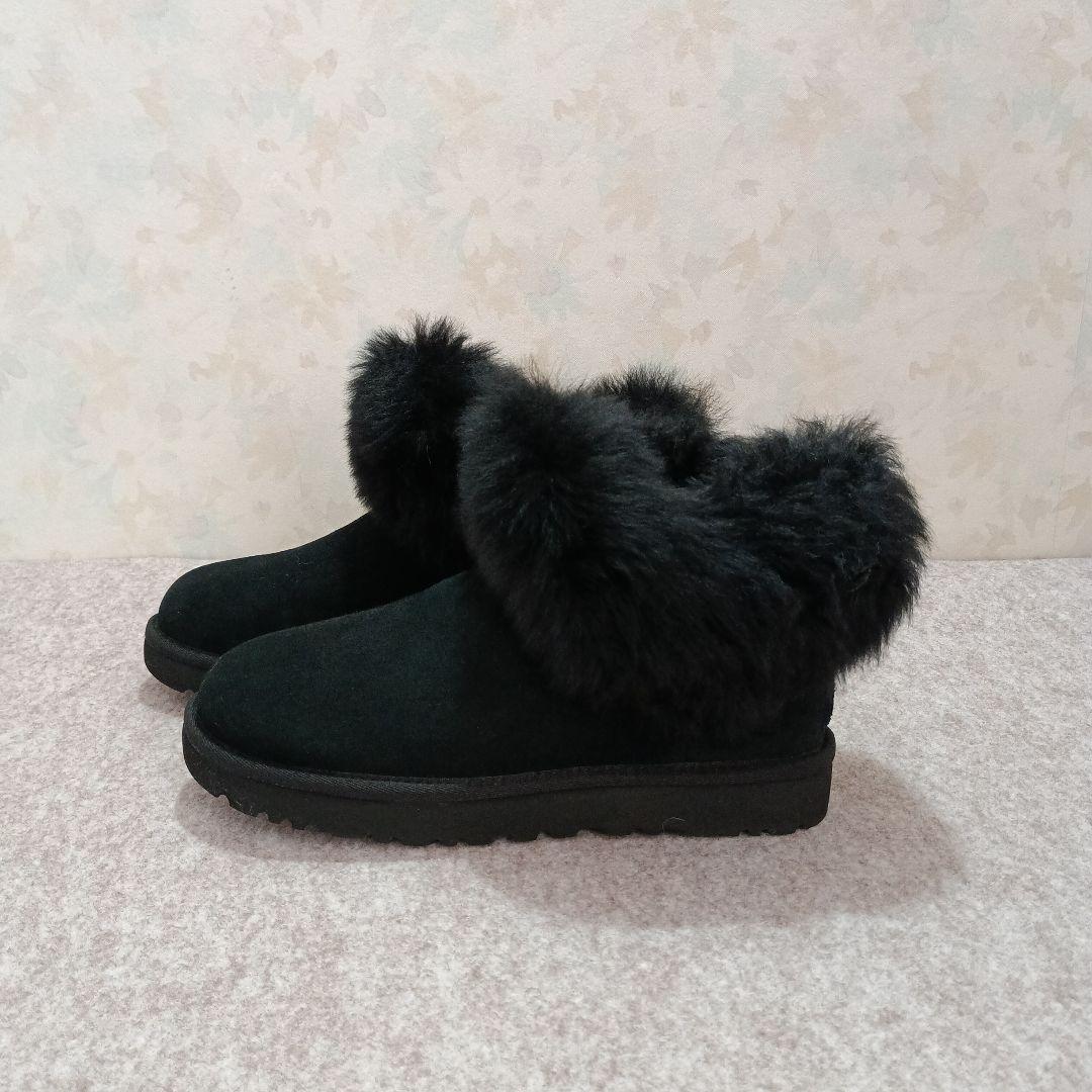 UGGムートンブーツ　24cm 黒　アグブーツ　UGG ムートンブーツ