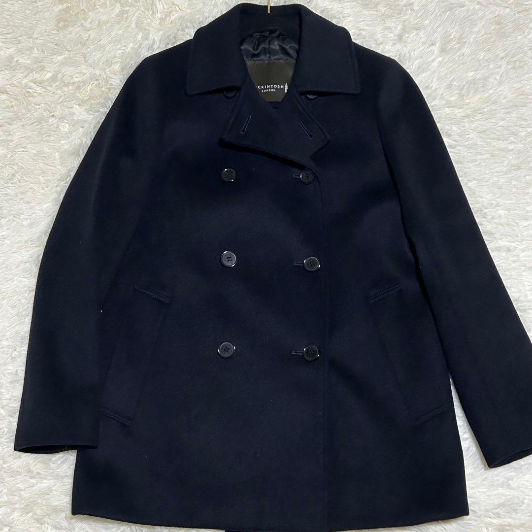 ✨極美品✨マッキントッシュ　ロンドン　ピーコート　ブラック　カシミヤ