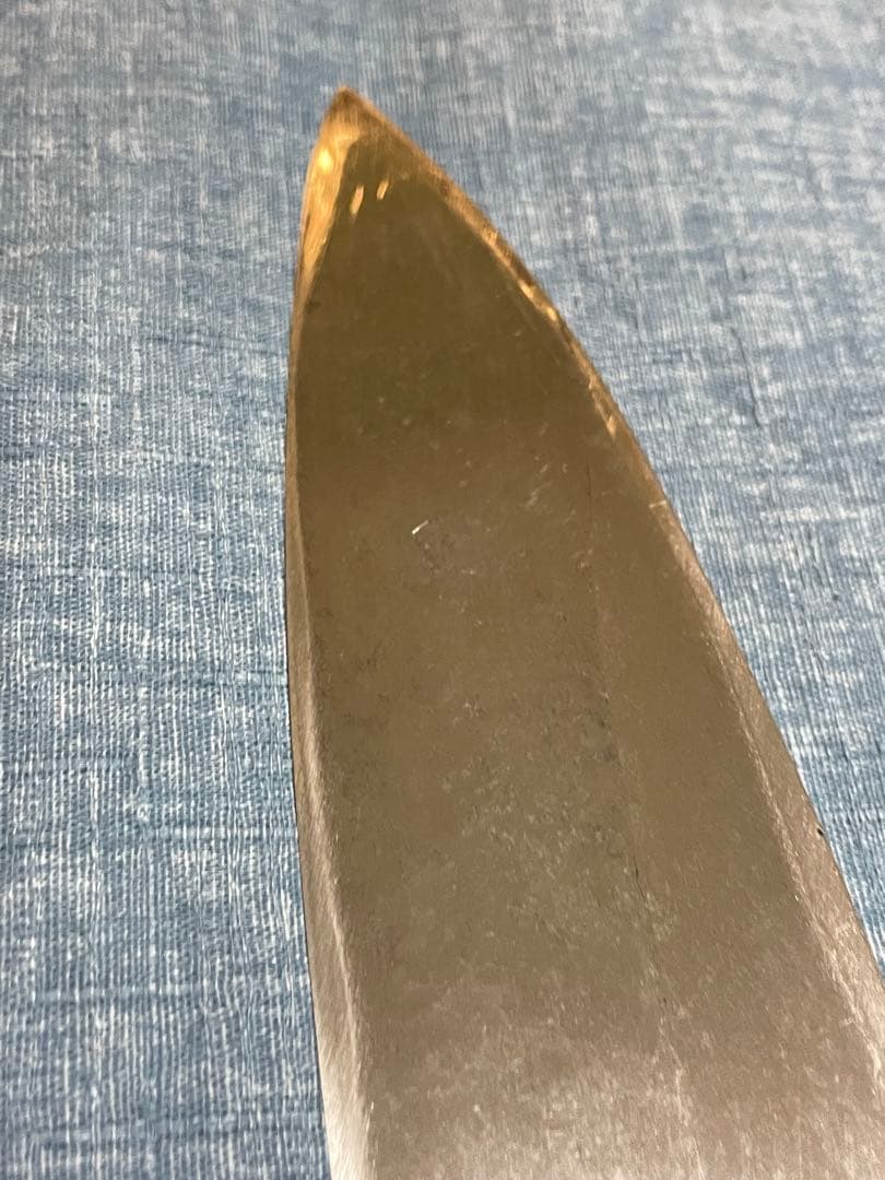 永世吉光　相出刃包丁　身卸包丁　水牛柄　刃渡り19.5センチ