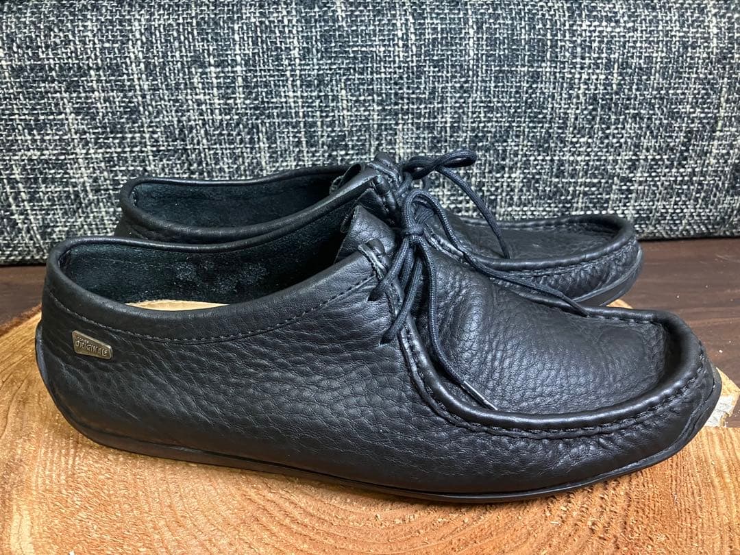 【美品】Clarks クラークスオリジナル　オールレザー　ワラビー　シボ 加工