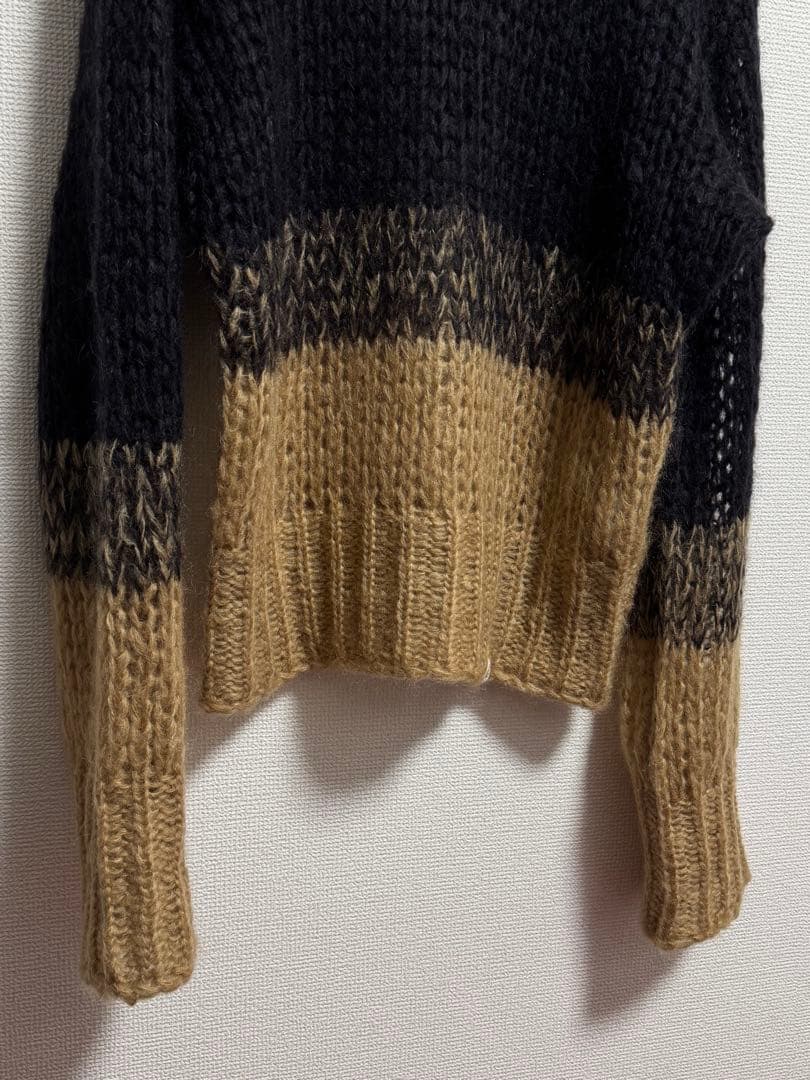 【Vivienne Westwood】モヘア バイカラー ニット セーター