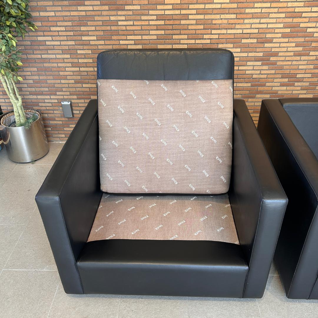 【希少・可変式】♥Knoll（ノル）本革 モジュール　一人掛けソファセット