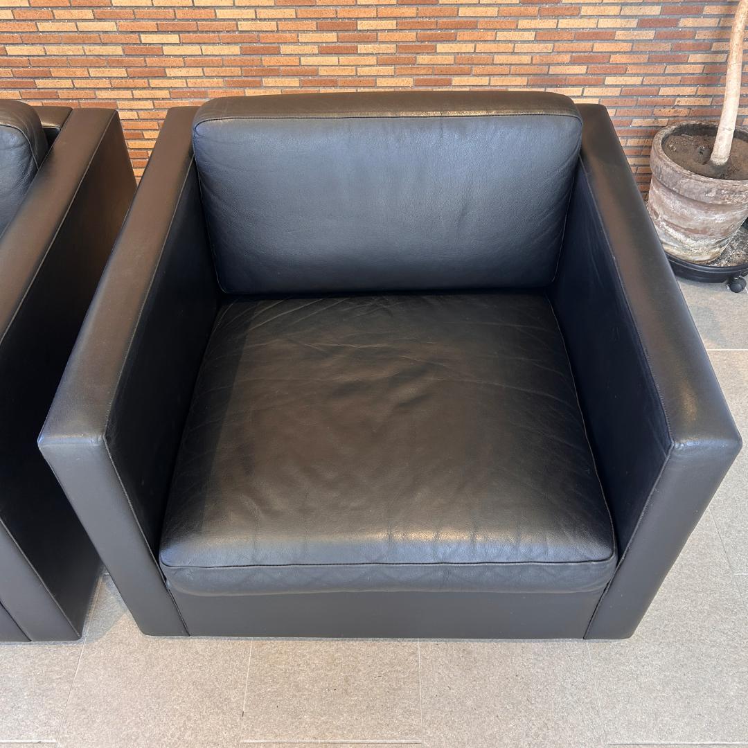 【希少・可変式】♥Knoll（ノル）本革 モジュール　一人掛けソファセット