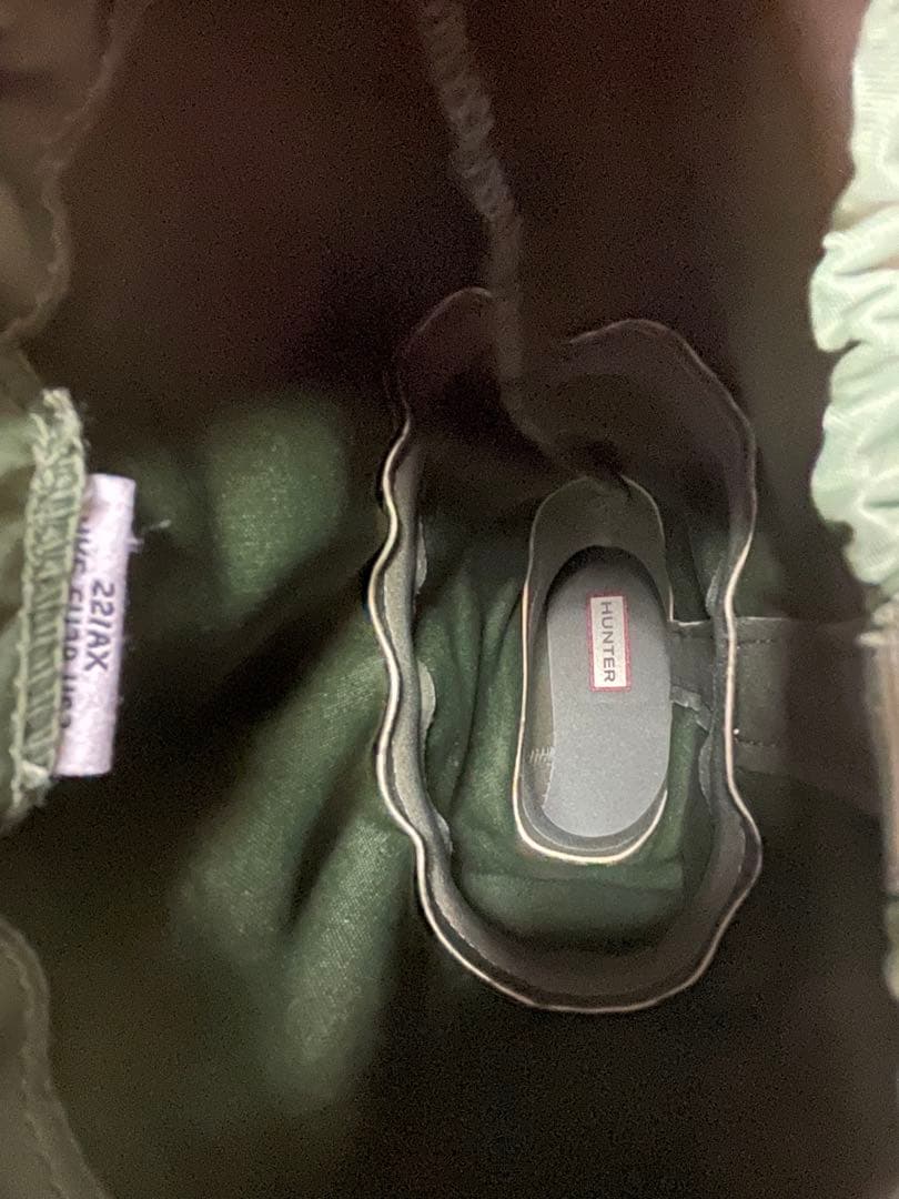 HUNTER レインブーツ　カーキ 長靴 箱付き