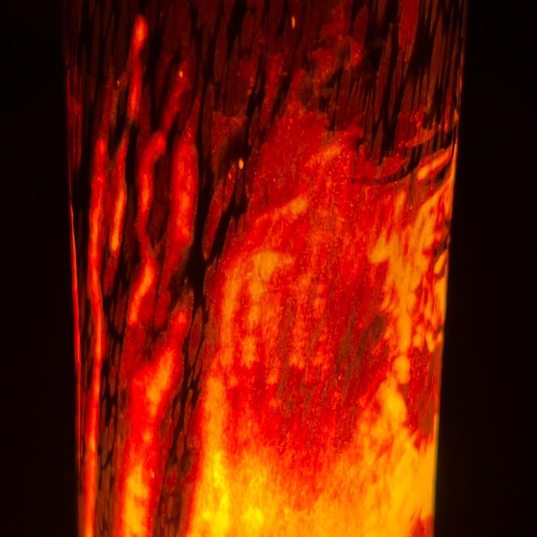 ドームナンシー　卓上照明　アンテルカレール　被せガラス　高さ18cm