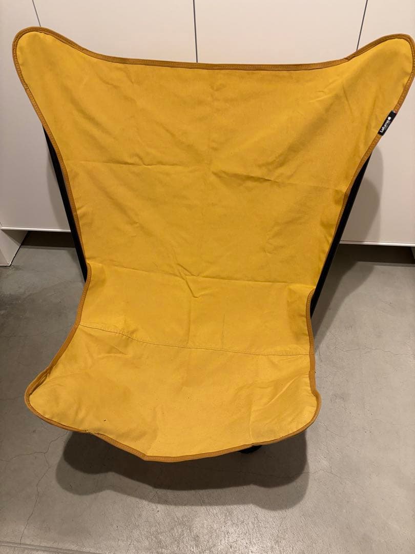 【2脚セット】ラフマ バタフライチェア イエロー　XL