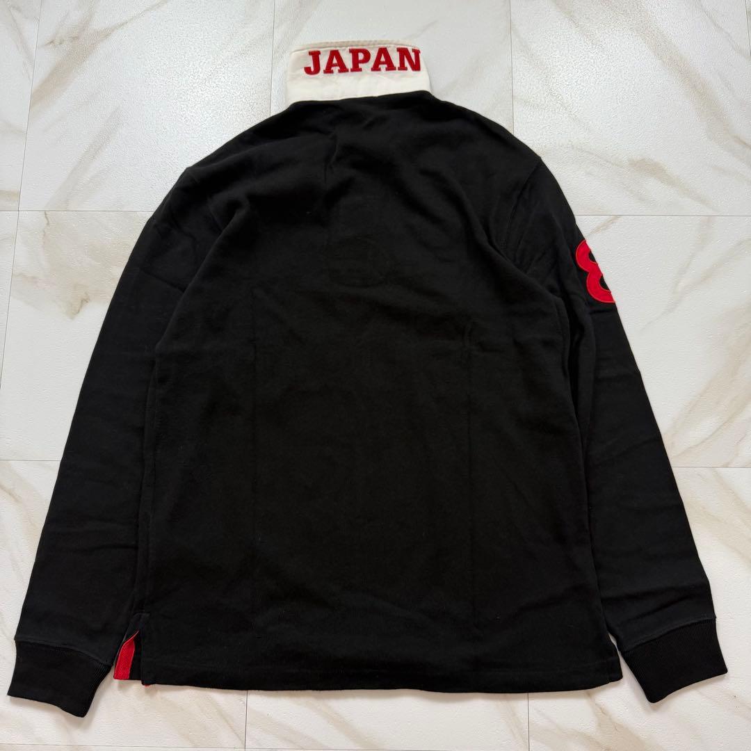 POLO Ralph ポロベア ラガーシャツ 長袖 メンズ 黒赤