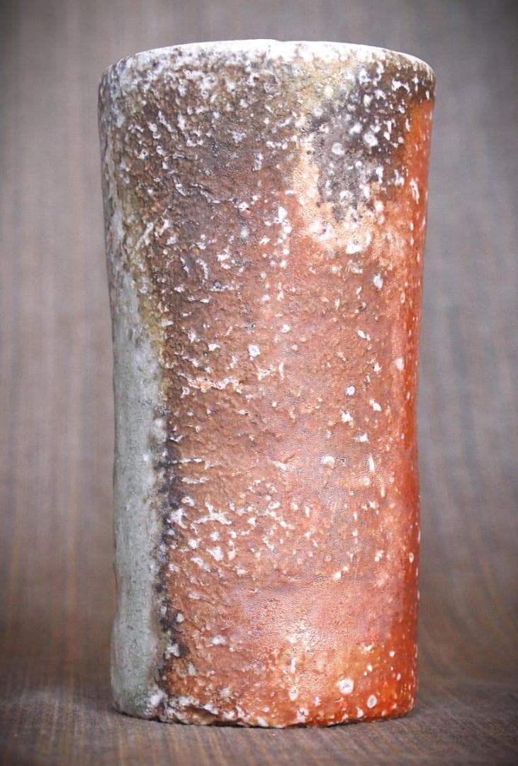 人気作家★デレックラーセン★窯変麦酒器★穴窯