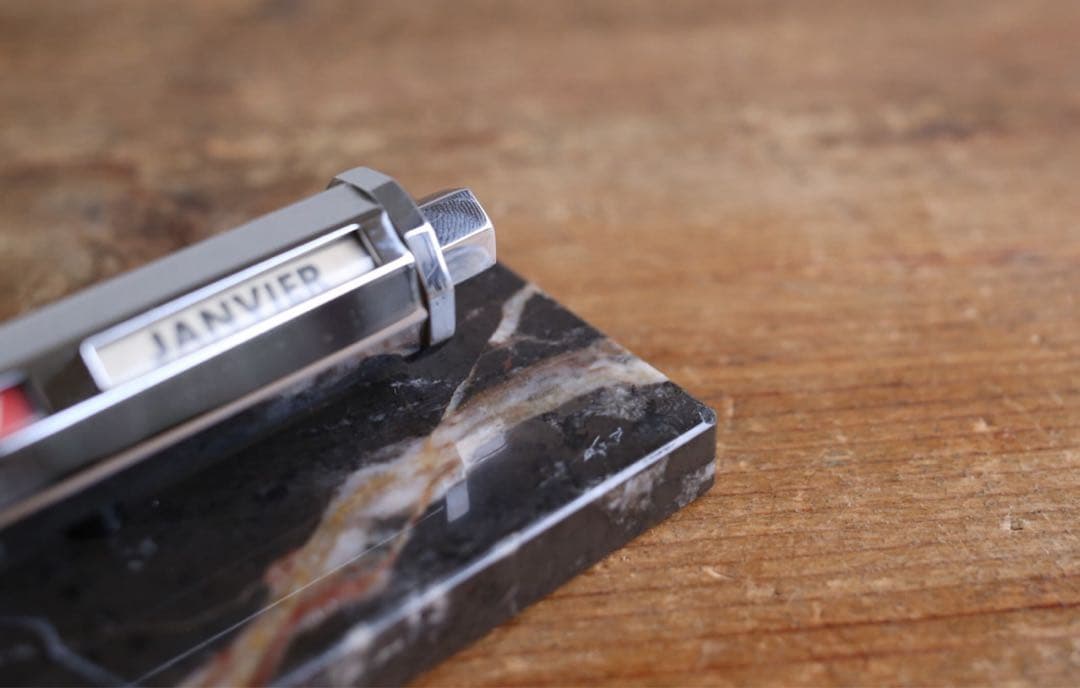 卓上万年カレンダー　フランス ヴィンテージ 『GOLD STARRY』大理石