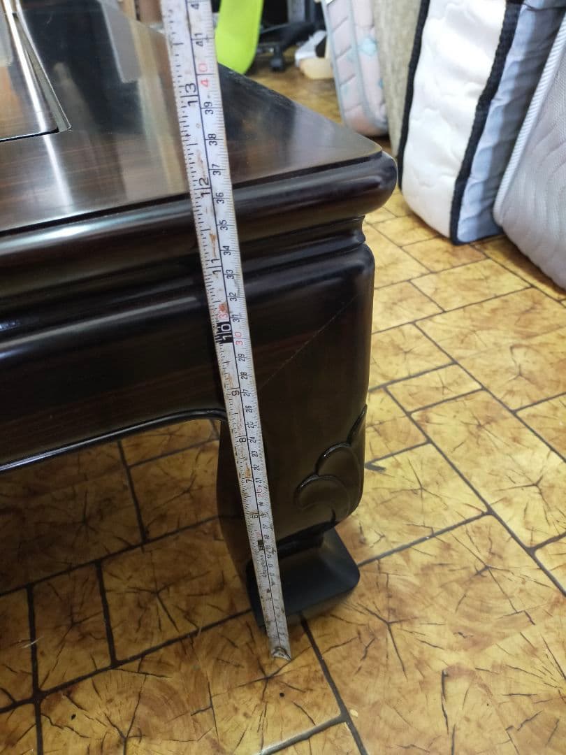 【直接引取限定】 食卓机 唐木 リビング ダイニング テーブル ロー