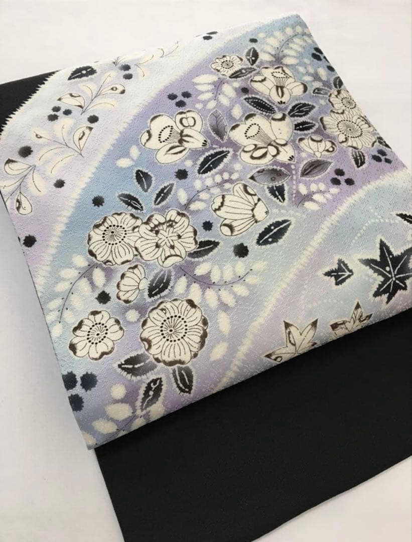 新春破格❗️逸品❗️暈し染め【名古屋帯】　辻ヶ花　地紋　正絹