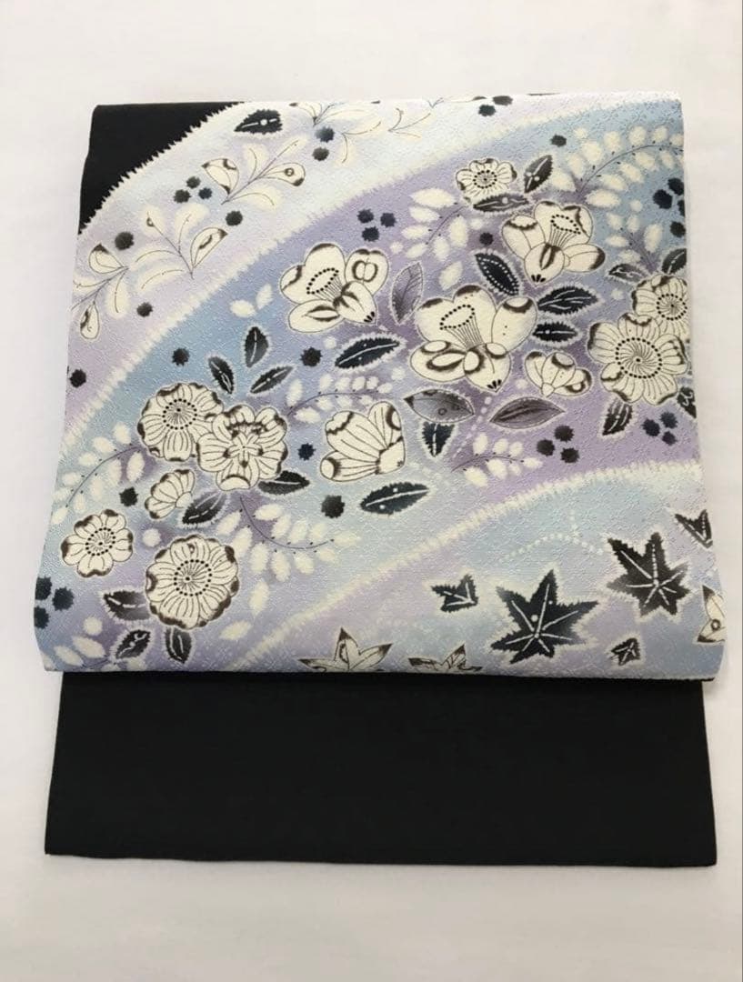 新春破格❗️逸品❗️暈し染め【名古屋帯】　辻ヶ花　地紋　正絹